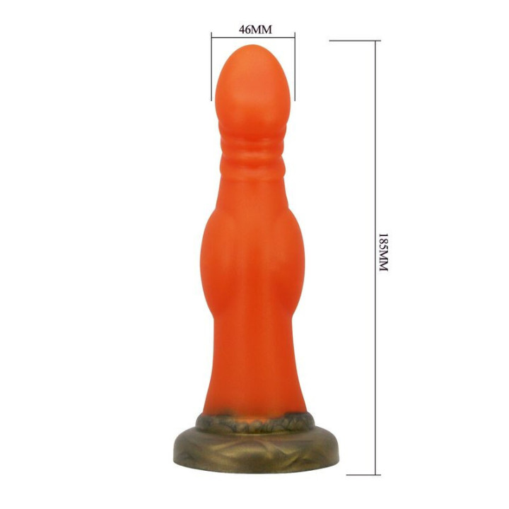POWER MONSTERS - BLAZEHEART CHARGER FANTASY DILDO DE SILICONE 18.5 CM Ø 4.5 CM