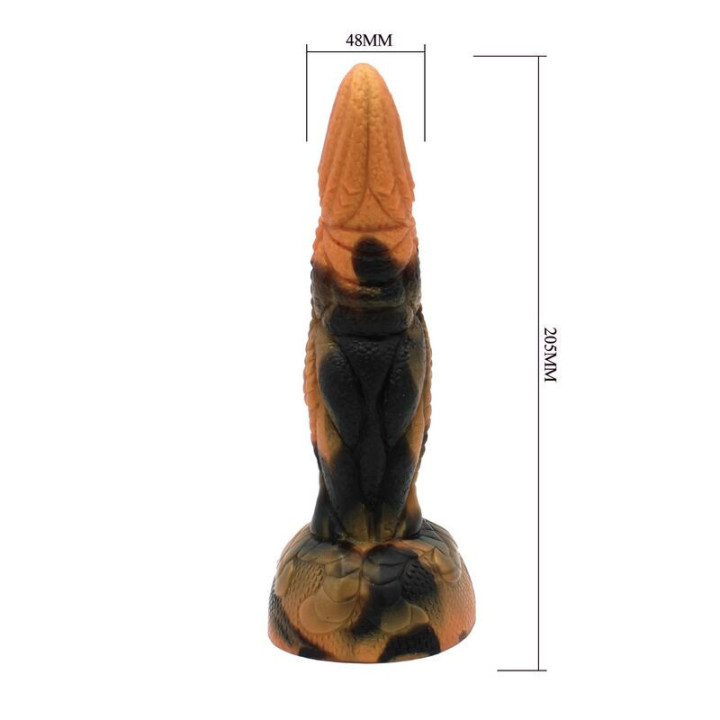 POWER MONSTERS - DILDO DE SILICONE FANTASIA TIRANOSSAURO BICOLOR 20.5 CM Ø 5 CM
