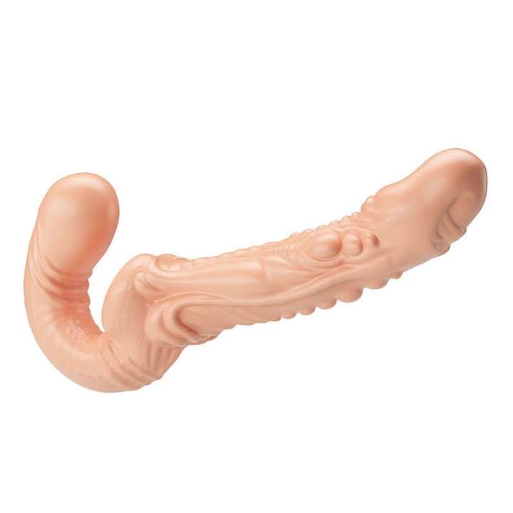 BAILE - EMMA STRAP-ON TEXTURIZADO PARA DUPLA PENETRAÇÃO