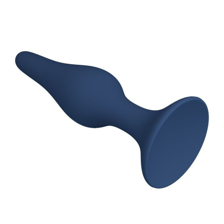 MR PLAY - PLUG ANAL DE SILICONE CÔNICO AZUL XL