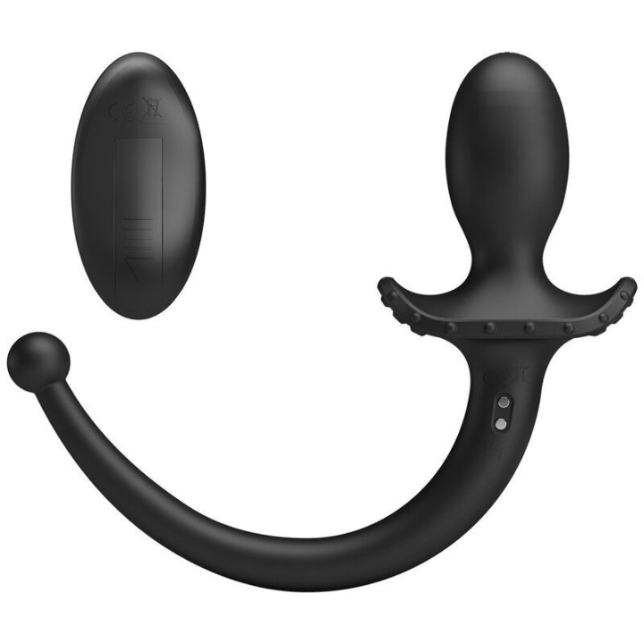 MR PLAY - VIBRADOR ANAL E PERÍNEO COM CONTROLE REMOTO SEM FIO. PRETO