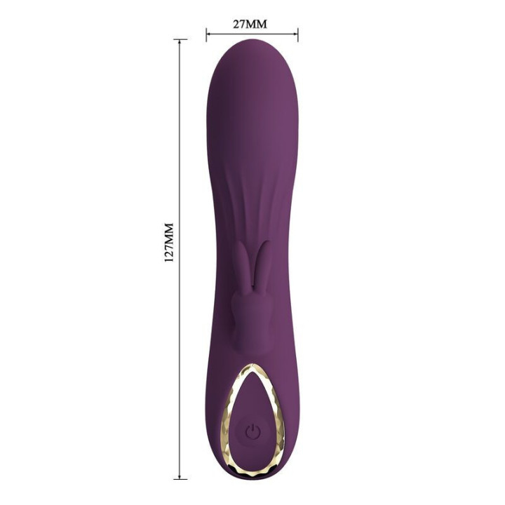 PRETTY LOVE - VIBRADOR COELHO RECARREGÁVEL LANDYN COM 10 FUNÇÕES - ROXO