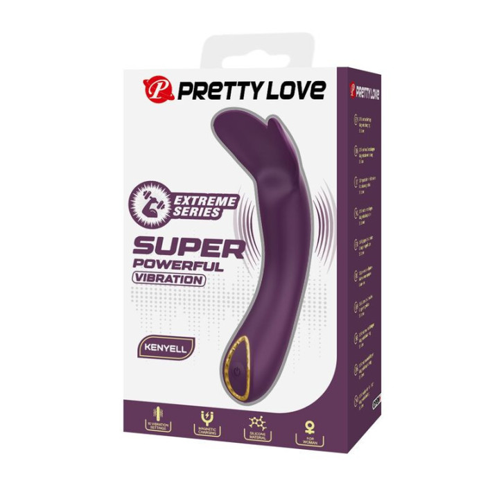 PRETTY LOVE - VIBRADOR RECARREGÁVEL KENYELL COM 10 FUNÇÕES - ROXO