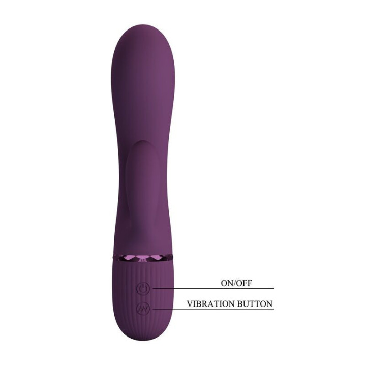 PRETTY LOVE - MARGIE VIBRADOR COELHO RECARREGÁVEL COM 10 FUNÇÕES ROXO