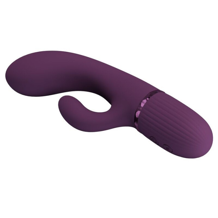 PRETTY LOVE - MARGIE VIBRADOR COELHO RECARREGÁVEL COM 10 FUNÇÕES ROXO