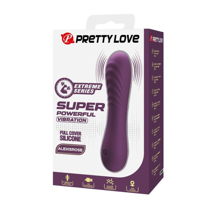 PRETTY LOVE - VIBRADOR RECARREGÁVEL ALEXISROSE COM 10 FUNÇÕES - ROXO