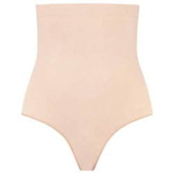 BYE-BRA - TANGA DE TALLE ALTO SIN COSTURAS BEIGE TALLA XXL