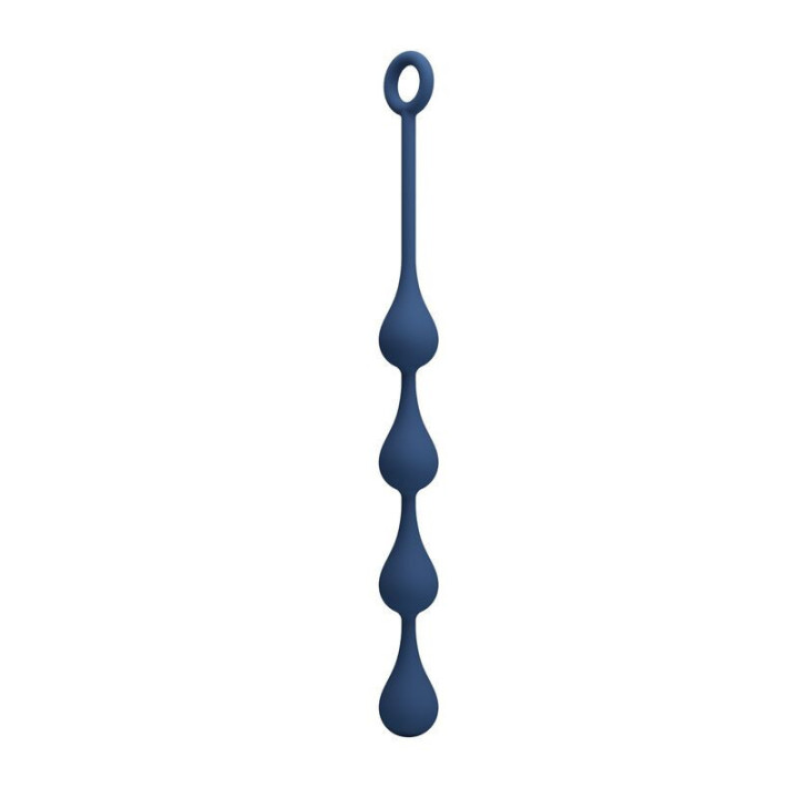 MR PLAY - BOLINHAS ANAL DE SILICONE AZUIS TAMANHO M 33 CM