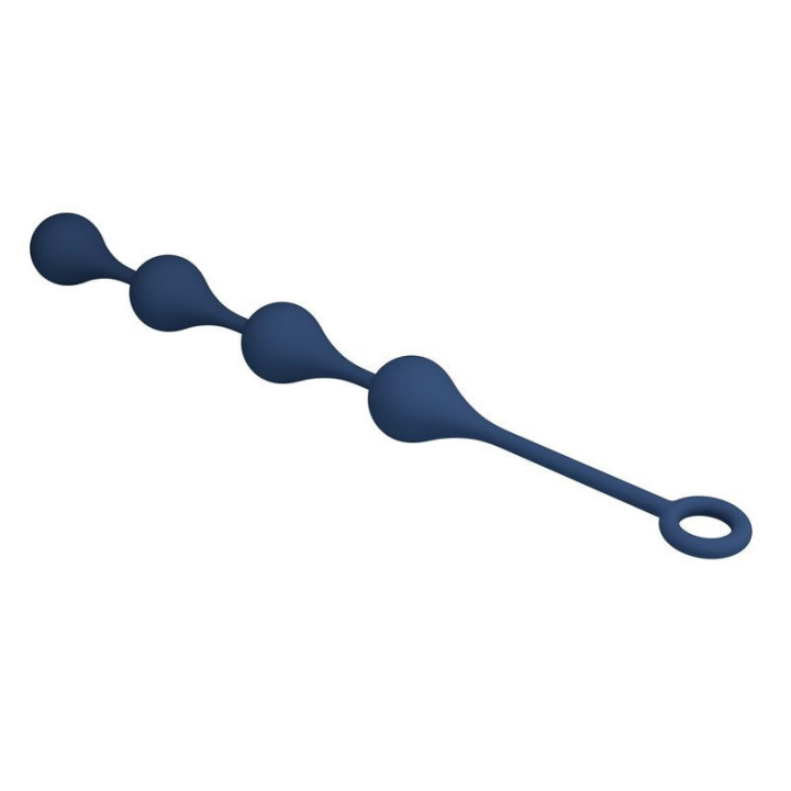 MR PLAY - BOLINHAS ANAL DE SILICONE AZUIS TAMANHO G 42.6 CM