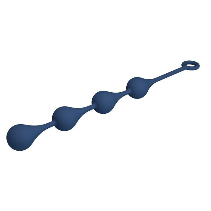 MR PLAY - BOLINHAS ANAL DE SILICONE AZUIS TAMANHO G 42.6 CM