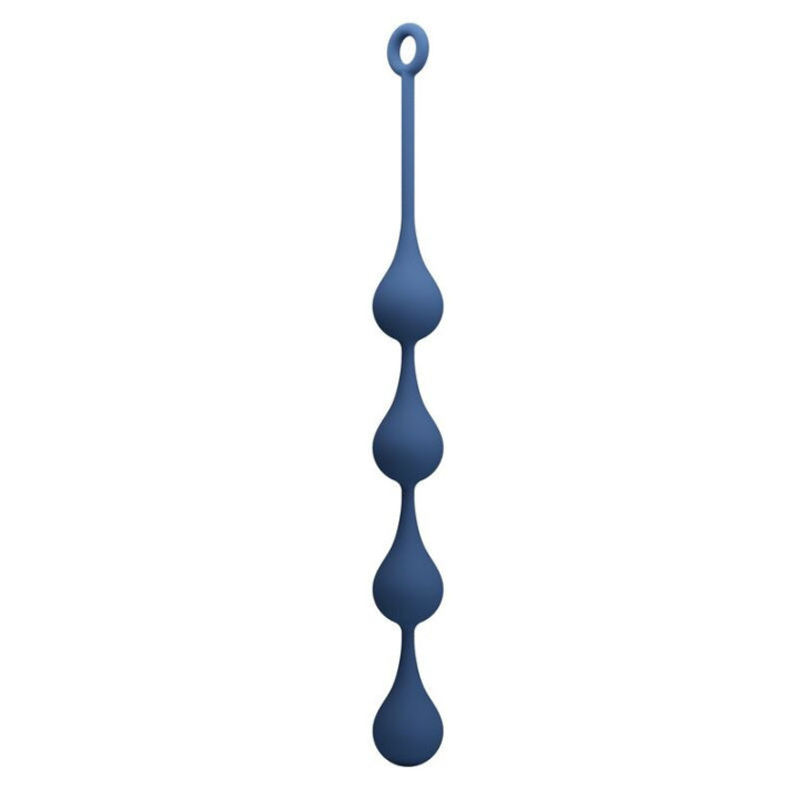 MR PLAY - BOLINHAS ANAL DE SILICONE AZUIS TAMANHO XL 52.5 CM