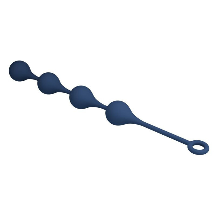 MR PLAY - BOLINHAS ANAL DE SILICONE AZUIS TAMANHO XL 52.5 CM