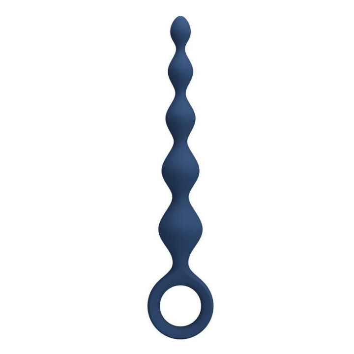 MR PLAY - BOLINHAS ANAL DE SILICONE AZUIS E PLUG ANAL 20.4 CM