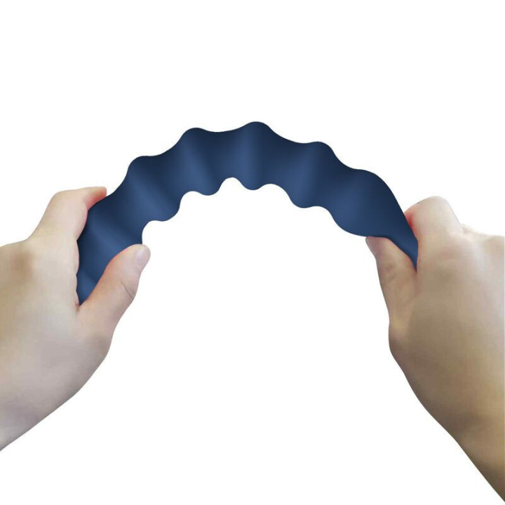 MR PLAY - BOLINHAS ANAL DE SILICONE AZUIS E PLUG ANAL - Ø - 3.4 CM - 28.5 CM