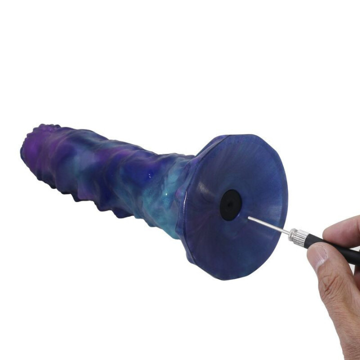 POWER MONSTERS - DUSKWALKER SENTINEL TRICOLOR DILDO DE SILICONE INFLÁVEL FANTASIA 23 CM Ø 5 CM