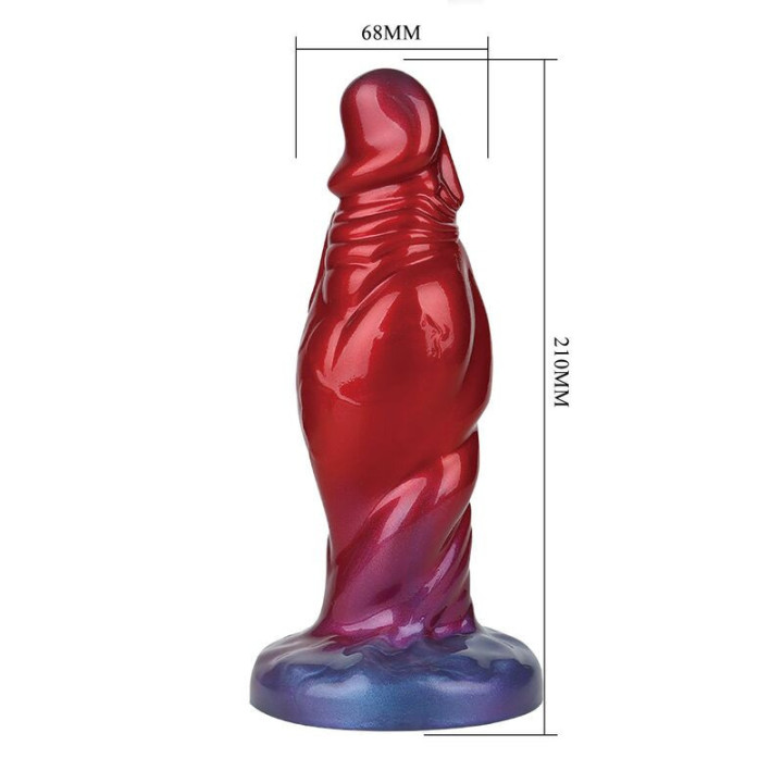 POWER MONSTERS - SHADOW BEHEMOTH BICOLOR DILDO DE SILICONE FANTASIA 22 CM Ø 5 CM