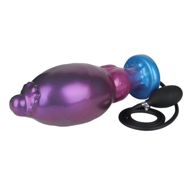 POWER MONSTERS - RIFT TITAN BICOLOR DILDO DE SILICONE INFLÁVEL FANTASIA 24 CM Ø 5 CM