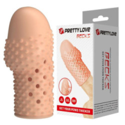 PRETTY LOVE - CAPA PENIANA PARA NERD DEIXE SEU PÊNIS MAIS GROSSO COR NATURAL