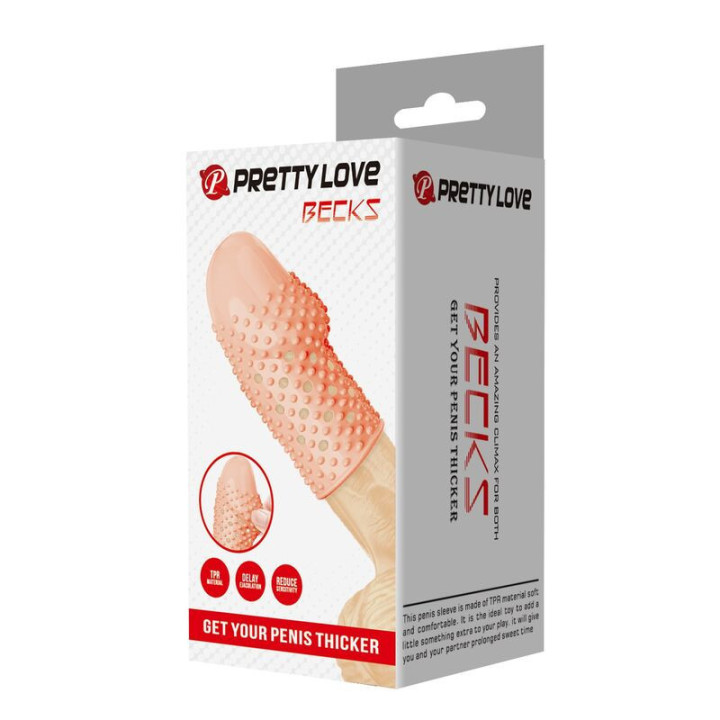 PRETTY LOVE - CAPA PENIANA PARA NERD DEIXE SEU PÊNIS MAIS GROSSO COR NATURAL