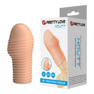 PRETTY LOVE - CAPA PARA PÊNIS HOTTT PARA AUMENTAR O AUMENTO DO VALOR DO SEU PÊNIS - COR NATURAL
