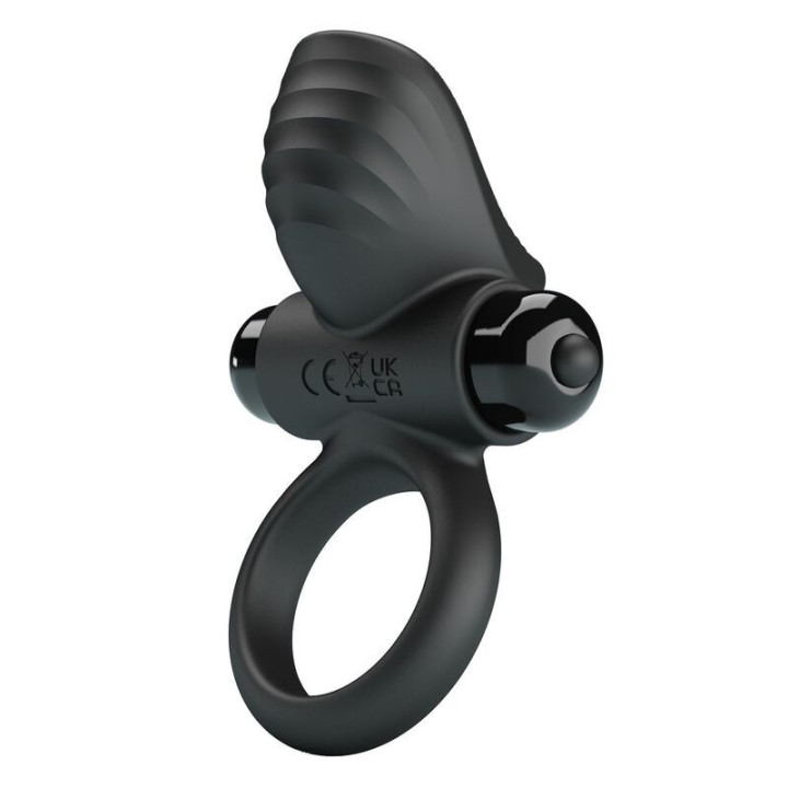 PRETTY LOVE - ANEL VIBRATÓRIO PARA PÊNIS ADRIEN COM 10 FUNÇÕES - PRETO