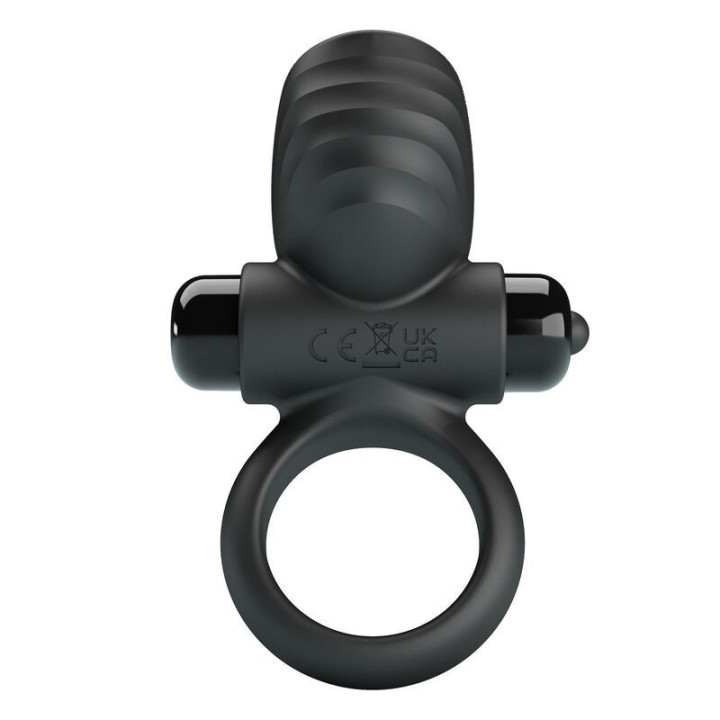 PRETTY LOVE - ANEL VIBRATÓRIO PARA PÊNIS ADRIEN COM 10 FUNÇÕES - PRETO