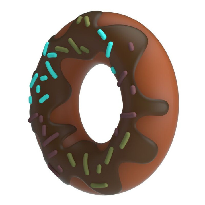 PRETTY LOVE - ANEL DE PÊNIS SUPER DONUT MARROM