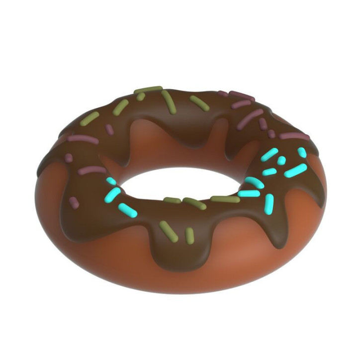 PRETTY LOVE - ANEL DE PÊNIS SUPER DONUT MARROM