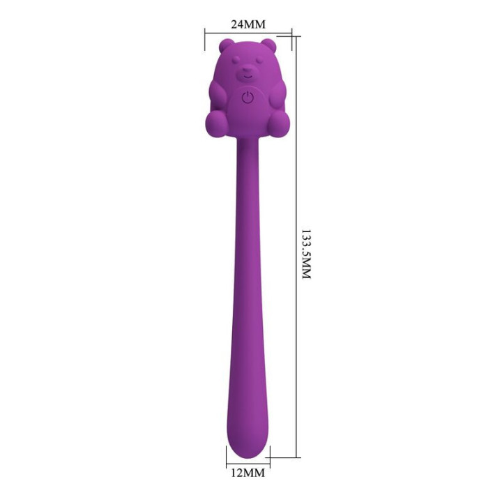PRETTY LOVE - VIBRADOR RECARREGÁVEL EM FORMATO DE URSO FOFO