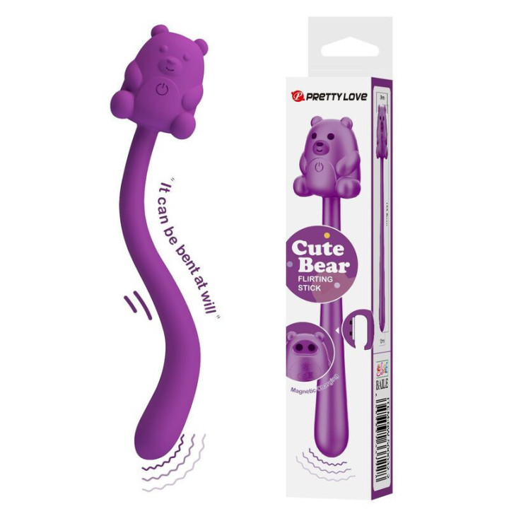 PRETTY LOVE - VIBRADOR RECARREGÁVEL EM FORMATO DE URSO FOFO