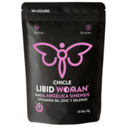 WUG LIBID WOMAN – Goma de mascar funcional com Maca, Ginseng Feminino e Zinco para aumentar a vitalidade feminina.