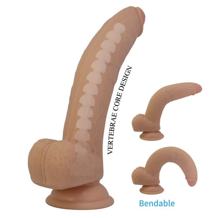 PRETTY LOVE - ELLCUMENT DILDO FLEXÍVEL REALISTA 18 CM Ø 4.5 CM TPE NATURAL