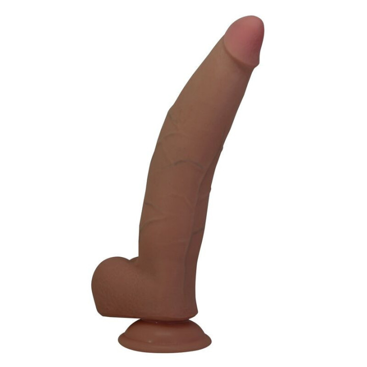 PRETTY LOVE - CUTHBERT DILDO FLEXÍVEL REALISTA 20 CM Ø 5 CM TPE MARROM