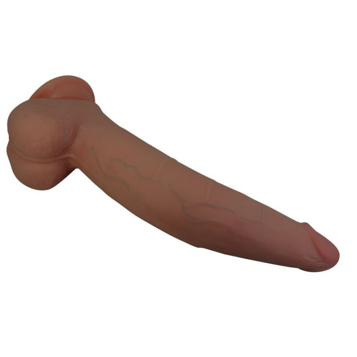 PRETTY LOVE - CUTHBERT DILDO FLEXÍVEL REALISTA 20 CM Ø 5 CM TPE MARROM