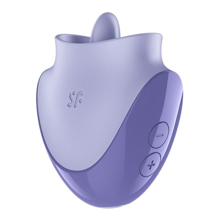SATISFYER - TONGUE DANCER ESTIMULADOR CLITORIANO COM VIBRAÇÃO E PULSAÇÕES LILÁS