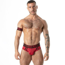 LOCKER GEAR - CUECA SHOW DE MALHA ESPORTIVA VERMELHA S