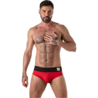 LOCKER GEAR - CUECA SUSPENSA COM CÓS LARGO VERMELHA TAMANHO XL