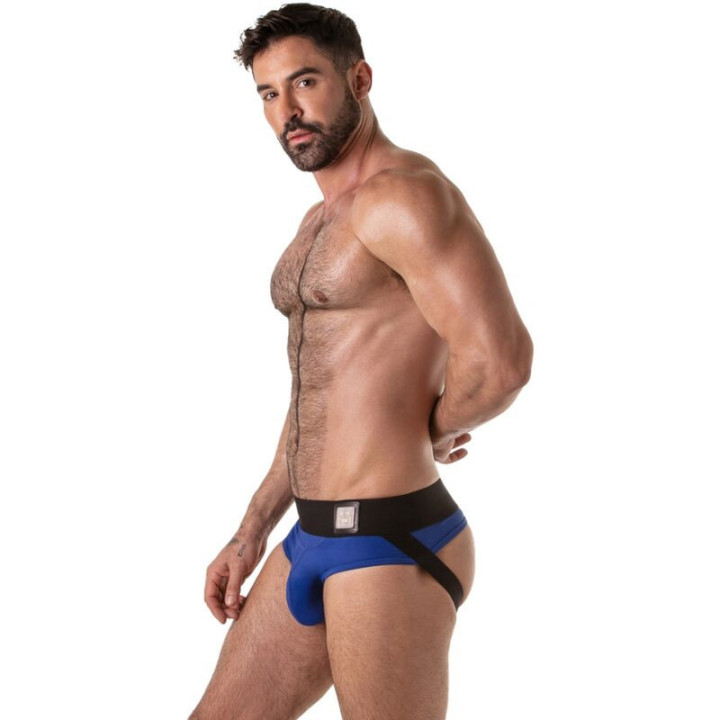 LOCKER GEAR - CUECA SUSPENSA COM CÓS LARGO AZUL S