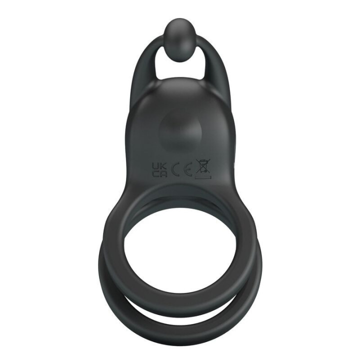 PRETTY LOVE - ANEL PENIANO VIBRATÓRIO DUPLO RECARREGÁVEL GOODWIN PRETO