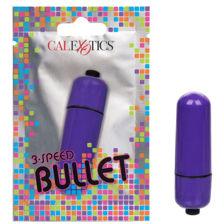 CALEX VIBRATING BULLET 3 SPEEDS - ROXO