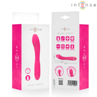 INTENSE - BELINDA VIBRADOR 19 CM FLEXÍVEL 10 VIBRAÇÕES ROSA