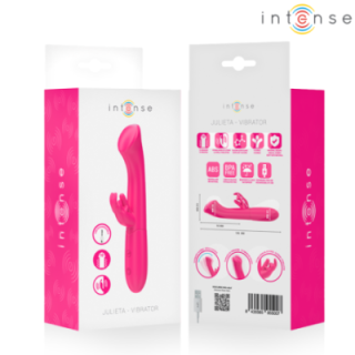 INTENSE - JULIETA RABBIT VIBRADOR 18.6 CM 10 VIBRAÇÕES ROSA
