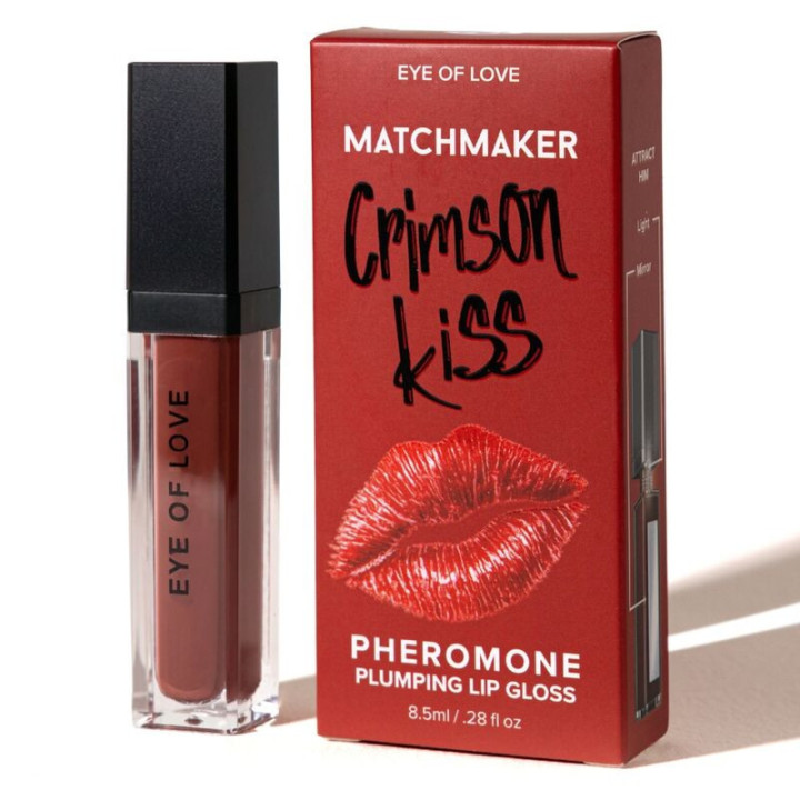 EYE OF LOVE - MATCHMAKER CRIMSON KISS BRILHO LABIAL VERMELHO COM EFEITO VOLUMIZADOR E FEROMÔNIOS 8.5 ML