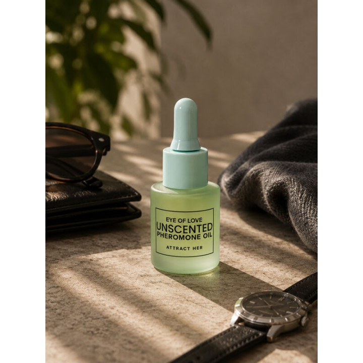 EYE OF LOVE - ÓLEO PERFUMADO COM FEROMÔNIOS PARA HOMENS. SEM FRAGRÂNCIA. 20 ML