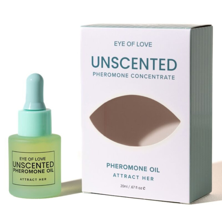 EYE OF LOVE - ÓLEO PERFUMADO COM FEROMÔNIOS PARA HOMENS. SEM FRAGRÂNCIA. 20 ML