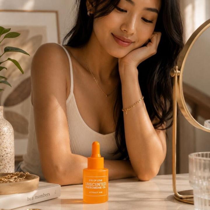 EYE OF LOVE - ÓLEO PERFUMADO COM FEROMÔNIOS PARA MULHERES. SEM FRAGRÂNCIA. 20 ML