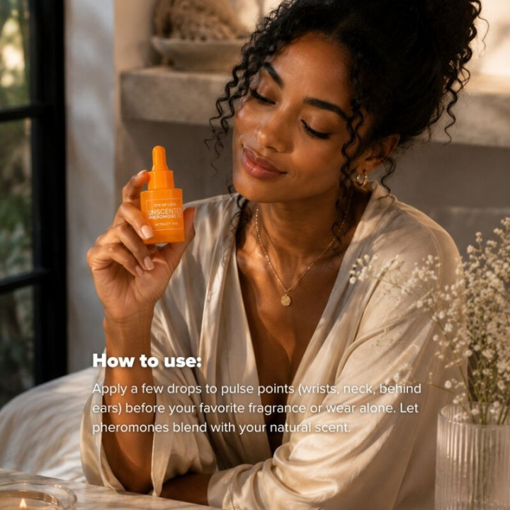 EYE OF LOVE - ÓLEO PERFUMADO COM FEROMÔNIOS PARA MULHERES. SEM FRAGRÂNCIA. 20 ML