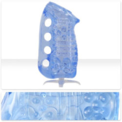 FLESHLIGHT – FLESHSKINS GRIP BLUE ICE MASTURBADOR MANUAL MASCULINO AZUL