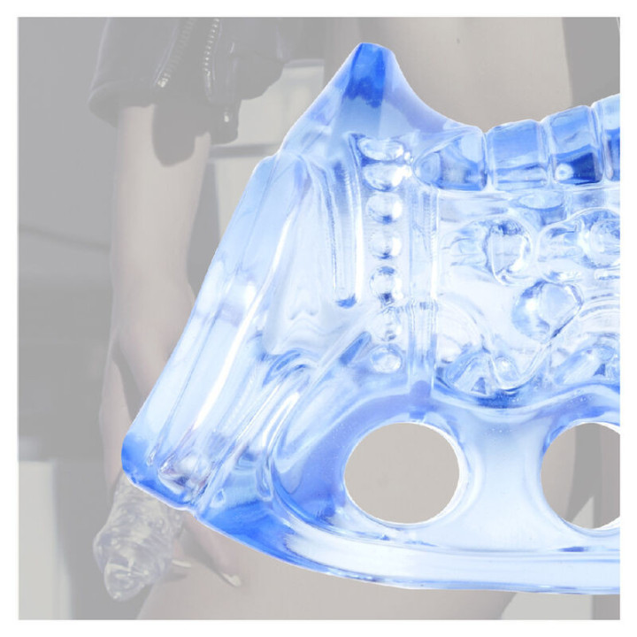 FLESHLIGHT – FLESHSKINS GRIP BLUE ICE MASTURBADOR MANUAL MASCULINO AZUL