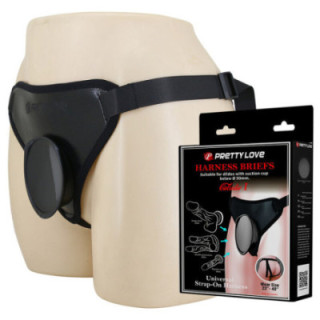 PRETTY LOVE - ARNÊS UNIVERSAL COM STRAP-ON PRETO
